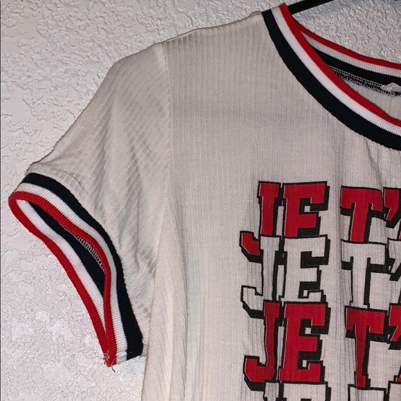 Red White And Navy Blue Crop Top - Picture 4 of 5